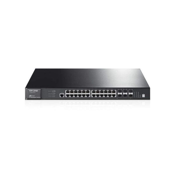 Switch TP-LINK Administrable Gigabit L3 Apilable JetStream de 28 puertos