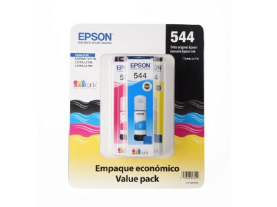 Botella Epson T544520-3P - Multipack 3 botellas Color cyan, magenta y yellow,  IMPRESORA L3110/L3150- cyan Ink (7.500 paginas)
