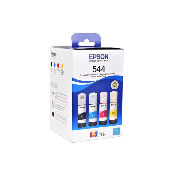 Botella Epson T544520-4P - Multipack Set 4 botellas negra, cyan, magenta y yellow IMPRESORA L3110/L3150- cyan Ink (7.500 paginas)