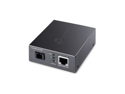 Convertidor de Fibra TPLINK SC Monomodo Gigabit. Hasta 20 km