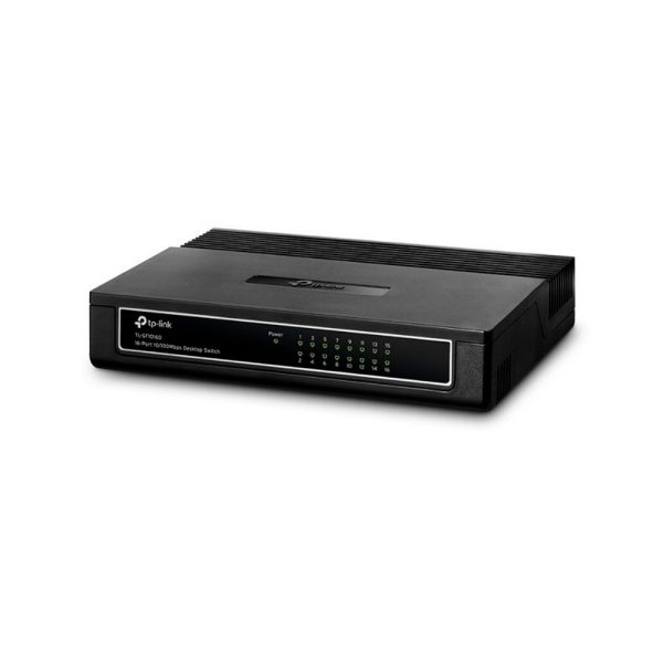 Switch TP-LINK NO administrable 16 puertos RJ4510/100 Mbps Auto-Negociación, compatible con Auto MDI COLOR Negro - Imagen 4