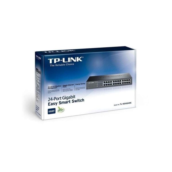 Switch TPLINK administrable de escritorio 24 puertos 10/100/1000 COLOR Negro - Imagen 4