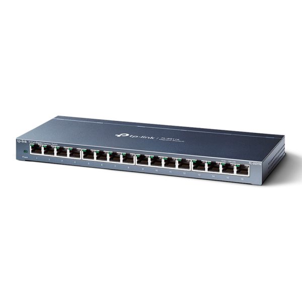 Switch 16 Puertos Gigabit Desktop 16 puetos Gigabit RJ45 SPEC: Caja de acero para Desktop, Plug and Play - Imagen 3