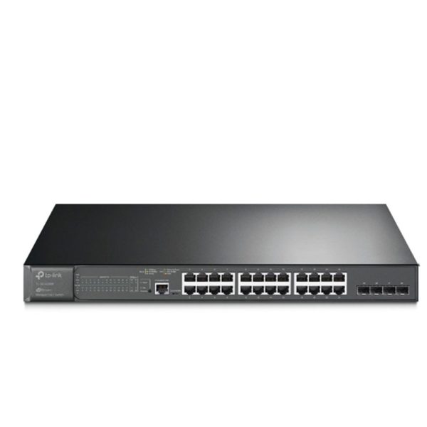 Switch TPLINK Administrable 24 Puertos Giga 24 Puertos POE L2 4 Ranuras SFP COLOR Negro - Imagen 3
