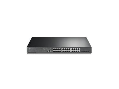 Switch TPLINK PoE administrable JetStream de 24 puertos Gigabit y 4 puertos 10GE SFP