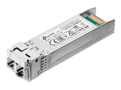 Transceiver tplink LC SFP+ 10Gbase-SR SPEC: multimodo de 850 nm, conector dúplex LC, hasta 300 m de distancia