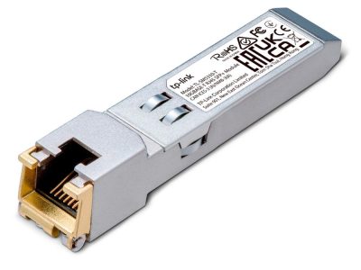 Módulo 10G BASE-T RJ45 SFP+SPEC: Transceiver de cobre RJ45 de 10Gbps, Plug and Play con ranura SFP+, soporta DDM (temperatura y voltaje), hasta 30 m de distancia (Cat6a o superior)