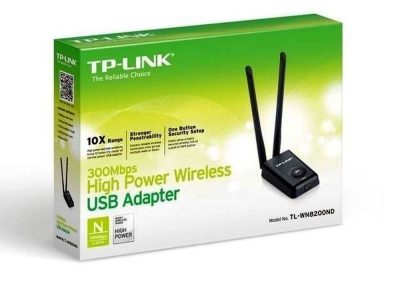 Extensor de Rango TPLINK USB de Alta Potencia 300Mbps 2.4 GHz COLOR Blanco