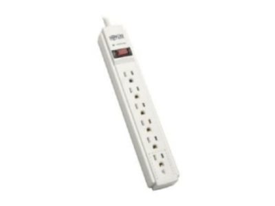 Supresor de Sobretensiones de 6 Tomacorrientes Protect It!, Cable de 1.83 m (6 pies), 790 joules, Gabinete Gris Claro