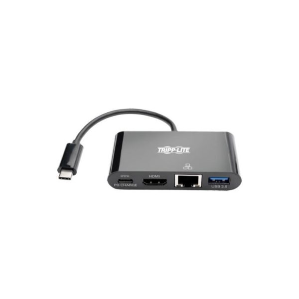 Adaptador Multipuerto USB C, 4K HDMI, Puerto USB A, GbE, Carga PD de 60W, HDCP, Negro - Imagen 3