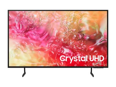 Televisor Samsung FLAT LED Smart TV 43 pulgadas Crystal UHD 4K  /3,840 x 2,160 /HDR / DVB-T2 /LAN /WIFI 5 / Bluetooth 5.2 / Google Meet / AirPlay 2 /modo ambiente/ Modo Juego/ HDMI x 3/ USB x1 /abre y edita archivos de Office/ Garantía 1 año, Ficha técnica completa en www.samsung.com.co
