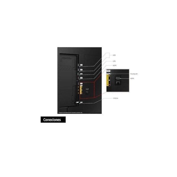 Televisor Samsung FLAT LED Smart TV 50 pulgadas UHD 4K  /3,840 x 2,160 / DVB-T2 / Bluetooth/ AirPlay 2 / Bixby / HDMI x 3/ USB x 2 /LAN/abre y edita archivos de Office/ Garantía 1 año / Sonido ots / doble pantalla / barra de juegos - Imagen 5