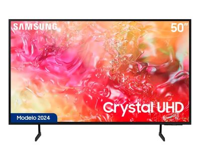 Televisor Samsung FLAT LED Smart TV 50 pulgadas Crystal UHD 4K  /3,840 x 2,160, AI,  /HDR / DVB-T2 /LAN /WIFI 5 / Bluetooth 5.2 / Google Meet / AirPlay 2 /modo ambiente/ Modo Juego/ HDMI x 3/ USB x1 /abre y edita archivos de Office/ Garantía 1 año, Ficha técnica completa en www.samsung.com.co
