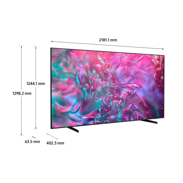 Televisor Samsung FLAT LED Smart TV 98 pulgadas Crystal UHD 4K  /3,840 x 2,160 / DVB-T2 / HDR /LAN/ WIFI 5/ Control remoto Solar / Soporte ajustable / Bluetooth 5.2 / Google Meet / Multi view/ AirPlay 2 / Bixby desde el control /modo ambiente/ Modo Juego/ HDMI x 4/ USB x2-A /abre y edita archivos de Office/ control de voz/Garantía 1 año, Ficha técn - Imagen 3