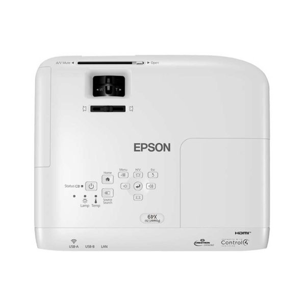 Video Proyector Epson PowerLite X49 / Tecnología: 3LCD de 3 chips/(3.600 lumens en Blanco y Color - Resolución  XGA 1024*768 pixeles) - Imagen 4