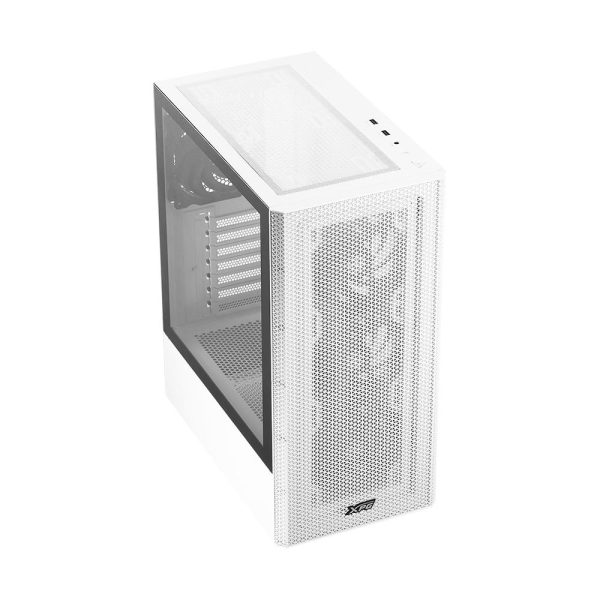 XPG VALOR MESH, Black, ATX Mid Tower, 3.5incx2, I/O: USBx2, HD Audiox1, Resetx1, Powerx1, Fan: Frontx3, Rearx1, 2 Years Warranty - Imagen 3