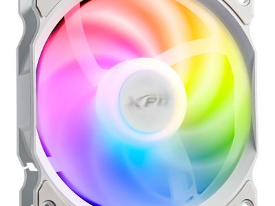 XPG VENTO Reverse 120 ARGB PWM 3 Pack, White, Rifle Bearing, 120mm Fan, 4-Pin PWM, Speed: 300-1600 RPM, Max Air Flow: 65.33 CFM, Fan Noise: 24 dBA, 2 Years Warranty