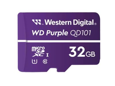 Tarjeta microSD Western Digital Purple 32GB para cámaras de seguridad  grabación 24/7