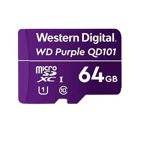 Tarjeta MicroSD WESTERN DIGITAL 64GB Para Cámaras de Seguridad COLOR Purpura - Imagen 3