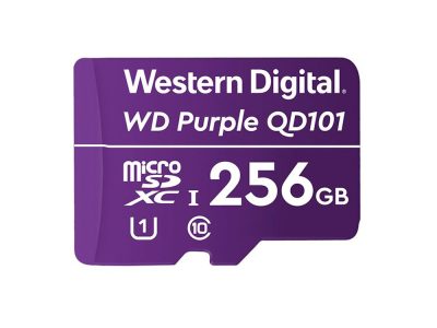Tarjeta MicroSD WESTERN DIGITAL 256gb Para Cámaras de Seguridad