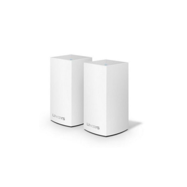 AC2600 2PK Linksys Velop -  Sistema Wi-Fi en malla para todo el hogar (paquete de 2 nodos, doble banda, instalación guiada por App,Sistema modular, gestión de red por App) Dual-Band , 802.11a/b/g/n/ac Wi-Fi Standards,Up to 3900 Mbps Wi-Fi Data Throughput 1 x 2.4 GHz / 2 x 5 GHz Frequencies,6 x Antennas & High Powered Amplifiers 2 x Gigabit Ethernet