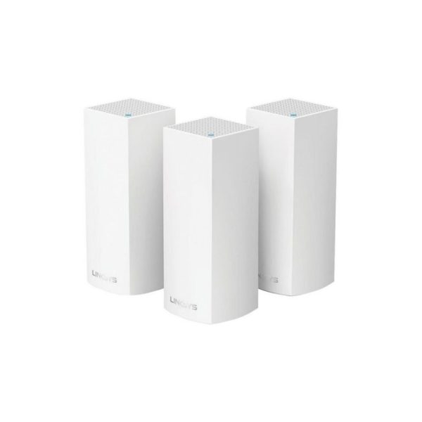 AC3900 3PK Linksys Velop -  Sistema Wi-Fi en malla para todo el hogar (paquete de 3 nodos, doble banda, instalación guiada por App,Sistema modular, gestión de red por App) Dual-Band , 802.11a/b/g/n/ac Wi-Fi Standards,Up to 3900 Mbps Wi-Fi Data Throughput 1 x 2.4 GHz / 2 x 5 GHz Frequencies,6 x Antennas & High Powered Amplifiers 2 x Gigabit Ethernet