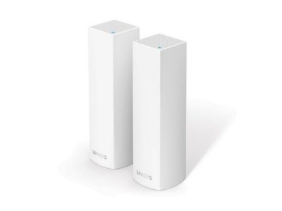 AC4400 2PK TriBand  Linksys Velop -  Sistema Wi-Fi en malla para todo el hogar (paquete por dos nodos, tribanda, instalación guiada por App,Sistema modular, gestión de red por App), Tri-Band , 802.11a/b/g/n/ac Wi-Fi Standards,Up to 8800 Mbps Wi-Fi Data Throughput 1 x 2.4 GHz / 2 x 5 GHz Frequencies,6 x Antennas & High Powered Amplifiers 2 x Gigabit