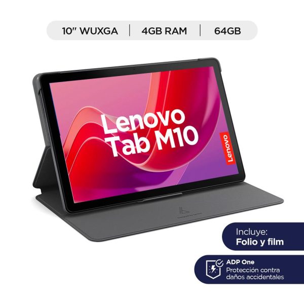 Tablet LENOVO 10.1” Pulgadas RAM 4GB Disco SSD 64GB COLOR Gris - Imagen 3