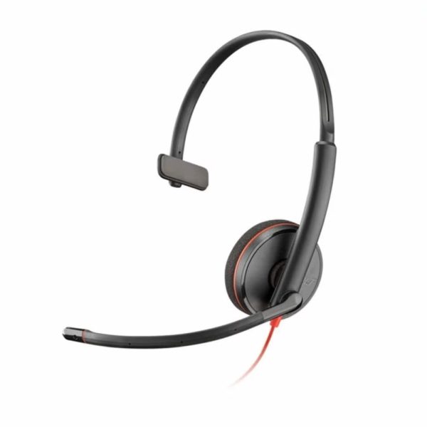 Poly Blackwire 3210 Monaural USB-C Headset +USB-C/A Adapter (Bulk) - Imagen 2