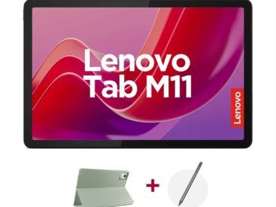 Tablet Lenovo M11 TB330XU Pantalla 11 Pulgadas WUXGA  Conectividad LTE Memoria 8GB + Almacenamiento 128GB Color Luna Grey Incluye Folio Case + Lenovo Tab Pen Plus