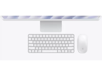 24-inch iMac with Retina 4.5K display, Nano-texture glass: Apple M4 chip with 10-core CPU and 10-core GPU, 256GB SSD, 16GB - Silver