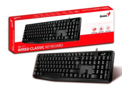 Teclado GENIUS KB-117 USB Alambrico COLOR Negro