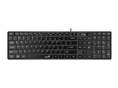 Teclado GENIUS Slimstar 126 QWERTY Numérico COLOR Negro