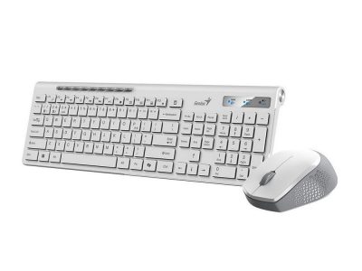 COMBO TECLADO 8230 SLIM INALAMBRICO WHITE