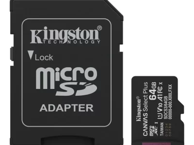 64GB microSDXC Canvas Select Plus Gen3 100MB/s A1 Card + Adapter