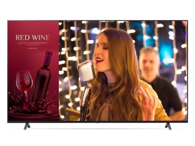 Monitor TV Comercial 75 / UHD (3840 X 2160) / WOL (Wake on LAN)/ Pre-loaded YouTube App and web browser / 3 años de garantia