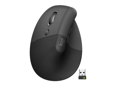 Mouse LOGITECH Vertical Para Usuarios Zurdos COLOR Gris