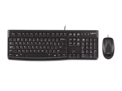 Combo LOGITECH Teclado + Mouse MK120 COLOR Negro