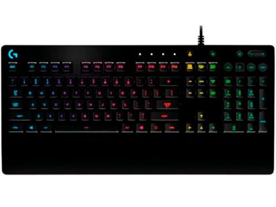 Teclado G213 prodigy logitech gaming ingles alámbrico USB RGB lightsync color negro