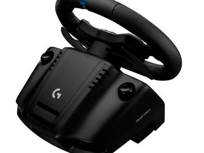 Combo Volante + pedales LOGITECH G923 para videojuegos color negro