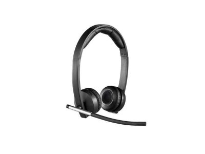 Diadema logitech H820e biaural inalámbrico, receptor USB, compatible Win-Mac, controles integrados, color negro