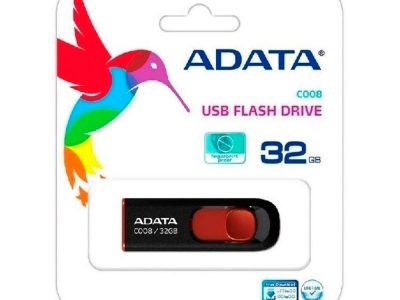 Memoria USB ADATA 2.0 C008 Retráctil 32GB COLOR Negra