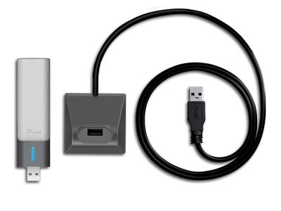 Adaptador de red TPLINK AX1800 High Gain Dual Band Wi-Fi 6 USB Adapter SPEED: 1201 Mbps at 5 GHz + 574 Mbps at 2.4 GHz SPEC: High Gain External Antennas, USB 3.0, Cradle with Extension Cable FEATURE: MU-MIMO, OFDMA, WPA3