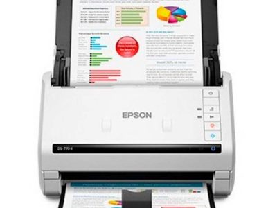Escáner Epson WorkForce DS-770ll vertical - Blanco