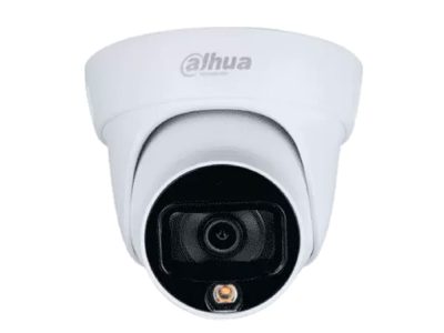 Camara Dahua Domo, 2MP, Full Color, Lente Fijo 3,6mm, IR20M, Audio incorporado, 4en1 (CVI/TVI/AHD/CVBS), Semimetalica, DWDR, StarLight, IP67, 12VDC