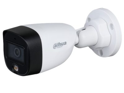 Camara Dahua Bullet, 2MP, Full Color, Lente Fijo 2,8mm, IR20M, 4en1 (CVI/TVI/AHD/CVBS), Semimetalica, DWDR, StarLight, IP67, 12VDC