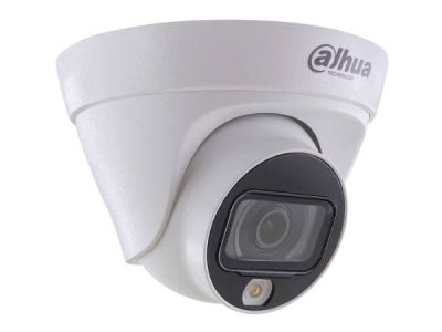 Cámara IP Dahua tipo Domo, Sensor de imagen CMOS de 2 MP 1/2,8, 2 MP a 25/30 fps, 265, IR 30 m, DWDR, 3D NR, HLC, BLC, marca de agua digital, ROI, SMART H,264+/H,265+, 12 VDC/PoE, IP67,Admite detección humana