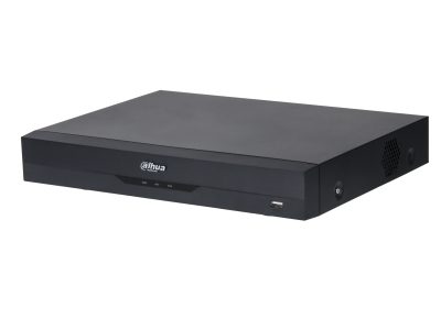 Grabador Dahua XVR, 4 canales, 6ch IP, Hasta 4K, 1ch de reconocimiento Facial, Penta-brid (CVBS/HDCVI/AHD/TVI/IP), Audio In/Out, H265, 1 HDD Maximo 6TB (Disco duro no incluido)