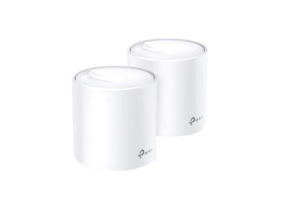 Router TPLINK Sistema WiFi 6 en malla para todo el hogar AX3000 Paquetes de dos