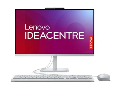 Todo en uno Lenovo A100 Intel N100 23,8 Pulgadas FHD Memoria 8GB Estado Solido 512GB Linux Color Gris